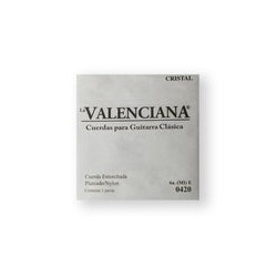 La Valenciana Cuerda 406C(12) para Guitarra Clásica, 6A, Nylon