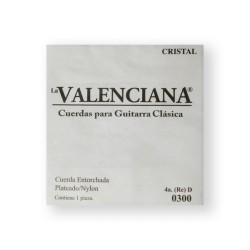 La Valenciana Cuerda 404C(12) para Guitarra Clásica, 4A, Nylon