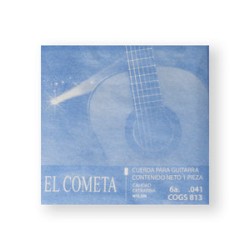 El Cometa Cuerda 813(12) para Guitarra Clásica, 6A, Cobre con Borla