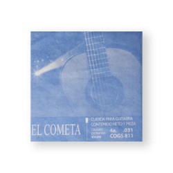 El Cometa Cuerda 811(12) para Guitarra Clásica, 4A, Cobre con Borla