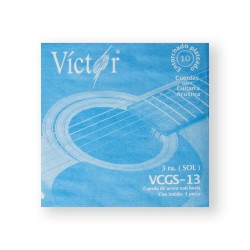 Víctor Cuerda 13(10) para Guitarra Acústica, 3a, Cobre con Borla