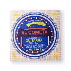 El Cometa Cuerda 510S(12) para Guitarra Acústica, 3ra, Cobre Sin Borla