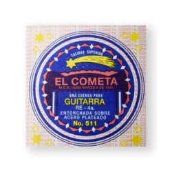 El Cometa Cuerda 511(12) para Guitarra Acústica, 4a, Cobre con Borla