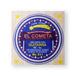 El Cometa Cuerda 511(12) para Guitarra Acústica, 4a, Cobre con Borla