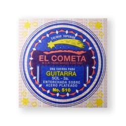 El Cometa Cuerda 510(12) para Guitarra Acústica, 3ra, Acero con Borla