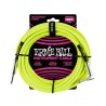 Ernie Ball Cable Braided 6085 Amarillo Fosforecente 5.49 Mts. Recto/Angulado