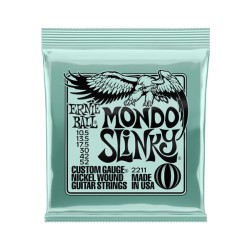 Ernie Ball Encordadura "Mondo Slinky" 2211, Guitarra Eléctrica, Nickel Wound 10.5-54