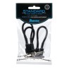 Ibanez Cables 15cm Negro SI05P3 Angulado/Angulado 3pzas