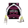 Ernie Ball Cables Patch 6059 Blanco 0.46 Mts. Angulado/Angulado 3 Piezas