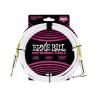 Ernie Ball Cable Clásico 6049 Blanco 3.04 Mts. Recto/Angulado