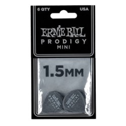 Ernie Ball Púas Prodigy 9200 Mini Negro 1.50 con 6 Piezas