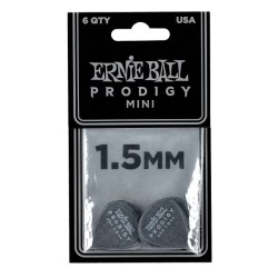Ernie Ball Púas Prodigy 9200 Mini Negro 1.50 con 6 Piezas