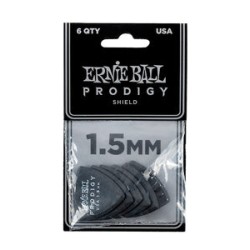 Ernie Ball Púas Prodigy 9331 Shield Negro 1.50 con 6 Piezas
