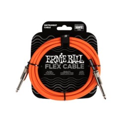 Ernie Ball Cable Flex 6416 Anaranjado 3.048 Mts. Recto/Recto