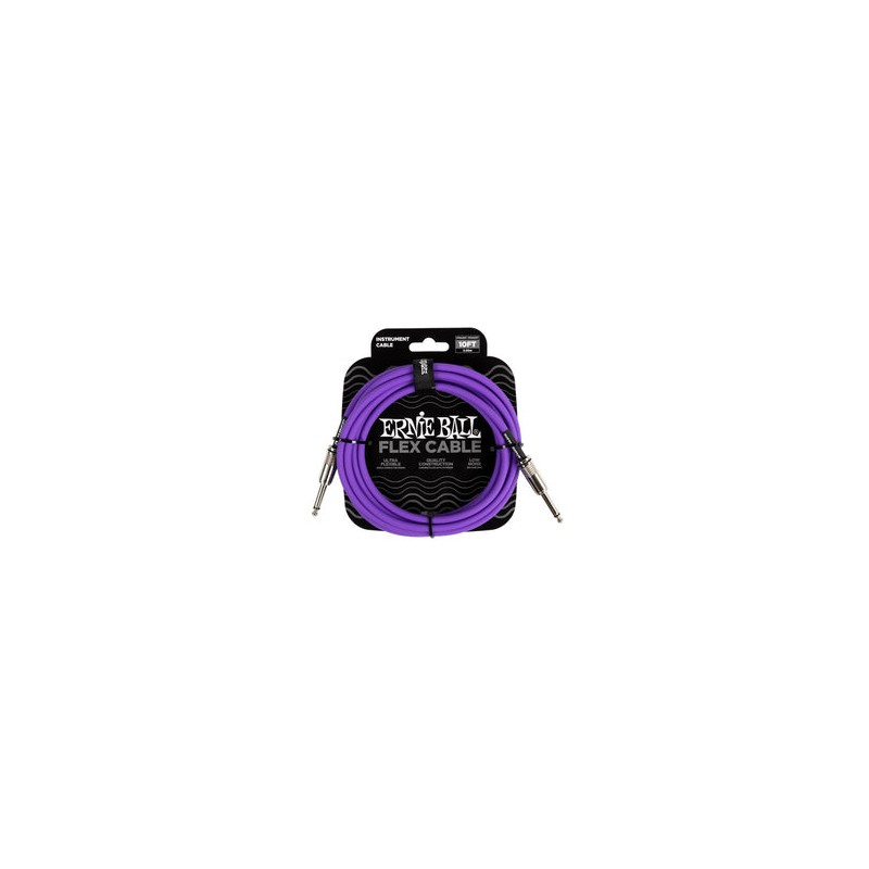 Ernie Ball Cable Flex 6415 Morado 3.048 Mts. Recto/Recto