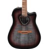 Ibanez Guitarra Electroacústica Gris Transparente/Sombreado Negro-Rojo ALT30FM-RDB, Serie Altstar