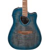 Ibanez Guitarra Electroacústica Gris Transparente/Sombreado Azul ALT30FM-BDB, Serie Altstar