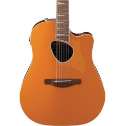 Ibanez Guitarra Electroacústica Anaranjado Obscuro Metálico ALT30-DOM, Serie Altstar