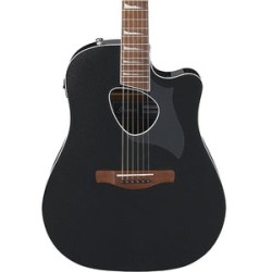 Ibanez Guitarra Electroacústica Negro Metálico ALT30-BKM, Serie Altstar