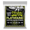 Ernie Ball Encordadura "Regular Slinky Flatwound" 2591 Cobalto Guitarra Eléctrica, 0.010-0.046