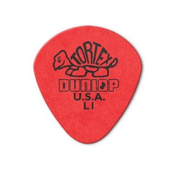 Dunlop Púas Tortex Jazz I Light 472RL1(36) .50mm, Rojo con 10 piezas