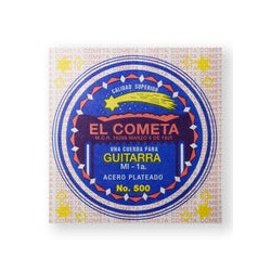 El Cometa Cuerda 500(12) para Guitarra Acústica, 1ra, Acero con Borla