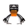 Dunlop MXR Cable 3PDCPR06, 0.1524 MTS. Negro, Angulado/Angulado, 3 pzas
