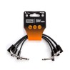 Dunlop MXR Cable 3PDCPR06, 0.1524 MTS. Negro, Angulado/Angulado, 3 pzas