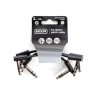 Dunlop MXR Cable 3PDCISTR03R, 0.0762 MTS. "TRS" Negro, Angulado/Angulado, 3 pzas