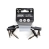 Dunlop MXR Cable 3PDCISTR03R, 0.0762 MTS. "TRS" Negro, Angulado/Angulado, 3 pzas
