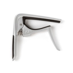 Dunlop Capo para Guitarra Acústica 63CSC Curvo Cromado Satinado, Trigger Fly