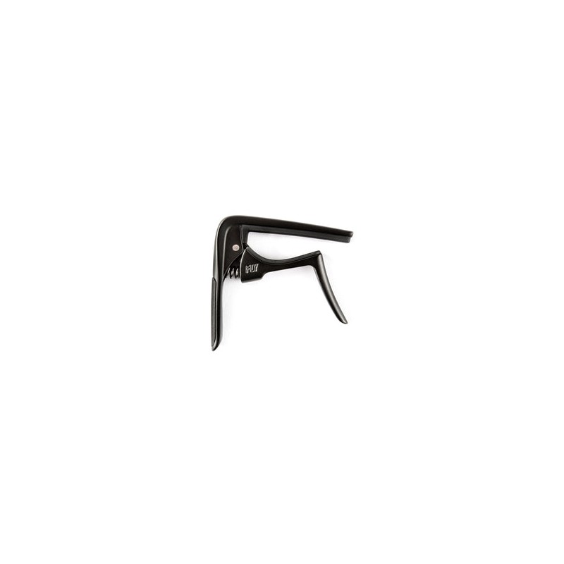 Dunlop Capo para Guitarra Acústica 63CBK Curvo Negro, Trigger Fly