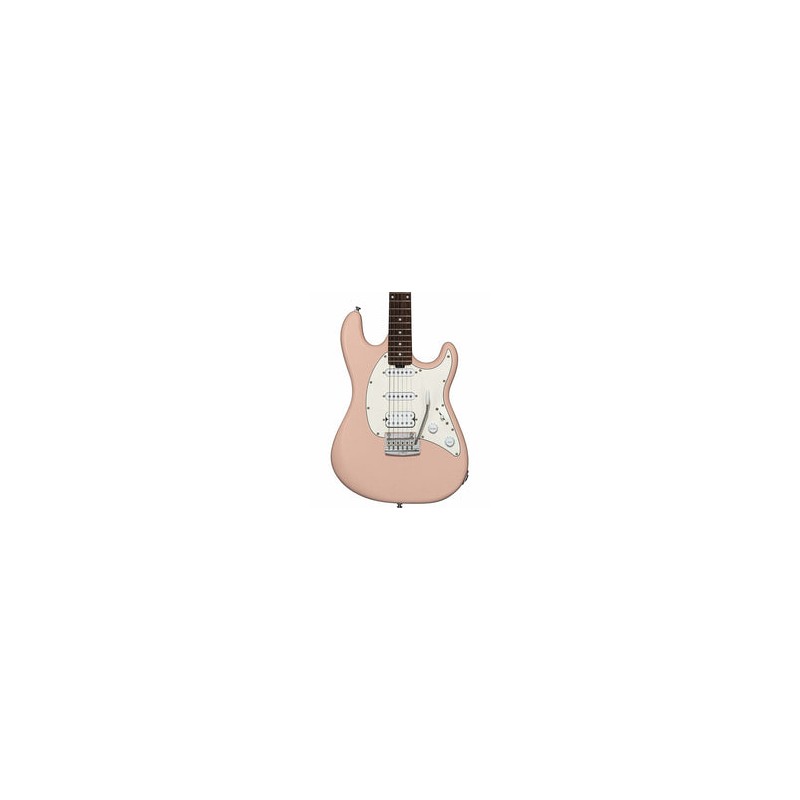 “Exclusiva en Veerkamp Online” Sterling by Music Man Guitarra Eléctrica CT50HSS-PBPS-R2 Rosa Pastel Mate, Cutlass