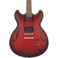 Ibanez Guitarra Eléctrica Rojo Sombreado Mate AS53-SRF, Serie Artcore