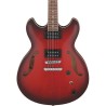 Ibanez Guitarra Eléctrica Rojo Sombreado Mate AS53-SRF, Serie Artcore