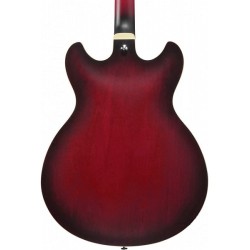 Ibanez Guitarra Eléctrica Rojo Sombreado Mate AS53-SRF, Serie Artcore