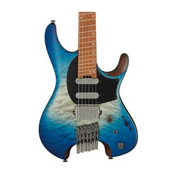 Ibanez Guitarra Eléctrica Azul Sombreado Mate QX54QM-BSM con Funda, Serie Q