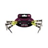 Ernie Ball Cables Patch 6050 Negro 0.15 Mts. Angulado/Angulado 3 Piezas