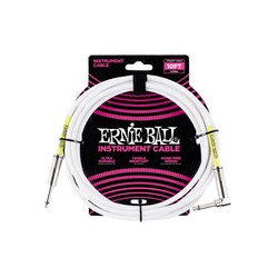 Ernie Ball Cable Clásico 6049 Blanco 3.04 Mts. Recto/Angulado