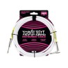 Ernie Ball Cable Clásico 6049 Blanco 3.04 Mts. Recto/Angulado