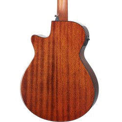 Ibanez Bajo Electroacústico Caoba Sombreado Negro AEGB24E-MHS, Serie AEG