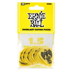 Ernie Ball Púas Everlast 9195 Amarillo 1.50 con 12 Piezas