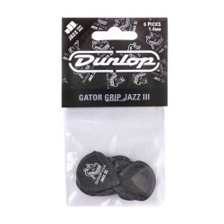 Dunlop Puas Gator Grip 571P1.4 Jazz III 1.40 Negra con 6pzas
