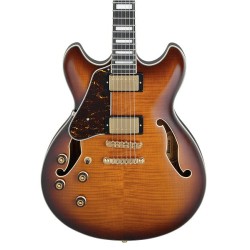Ibanez Guitarra Eléctrica Café Sombreado AS93FML-VLS Artcore Expressionist Zurda