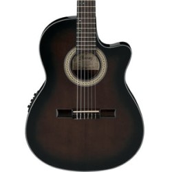 Ibanez Guitarra Electroacústica Sombreada GA35TCE-DVS, Serie Clásica