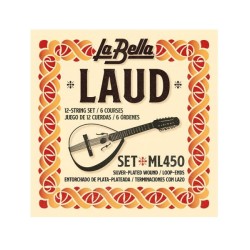 La Bella Encordadura para Laud ML450, de 12 Cuerdas