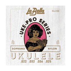 La Bella Encordadura Para Ukulele Soprano Nylon Transparente 200