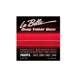 La Bella Encordadura Para Bajo Eléctrico Light Acero 0.043-0.104 760FL Deep Talkin' Bass