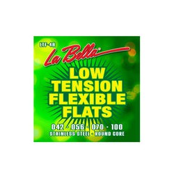 La Bella Encordadura Para Bajo Eléctrico Acero 0.042-0.100 LTF-4A Low Tension Flexible Flats