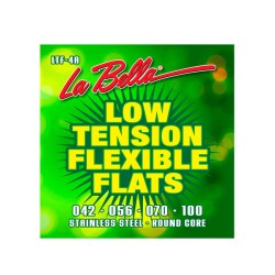 La Bella Encordadura Para Bajo Eléctrico Acero 0.042-0.100 LTF-4A Low Tension Flexible Flats